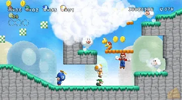 New Super Mario Bros Wii screen shot game playing